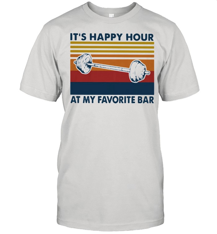 It's Happy Hour At My Favorite Bar Vintage shirt Classic Men's T-shirt