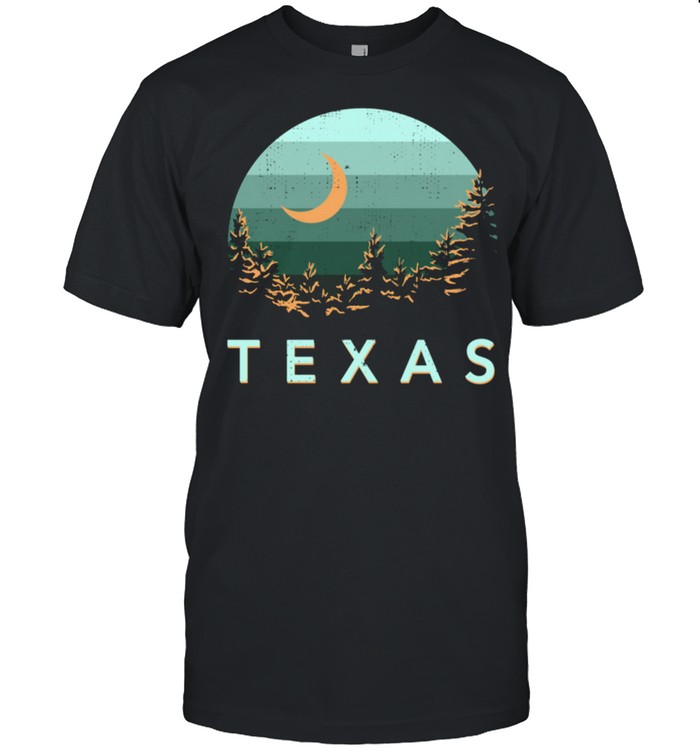 Texas Souvenir Forest Evergreen Night Sky Nature shirt Classic Men's T-shirt