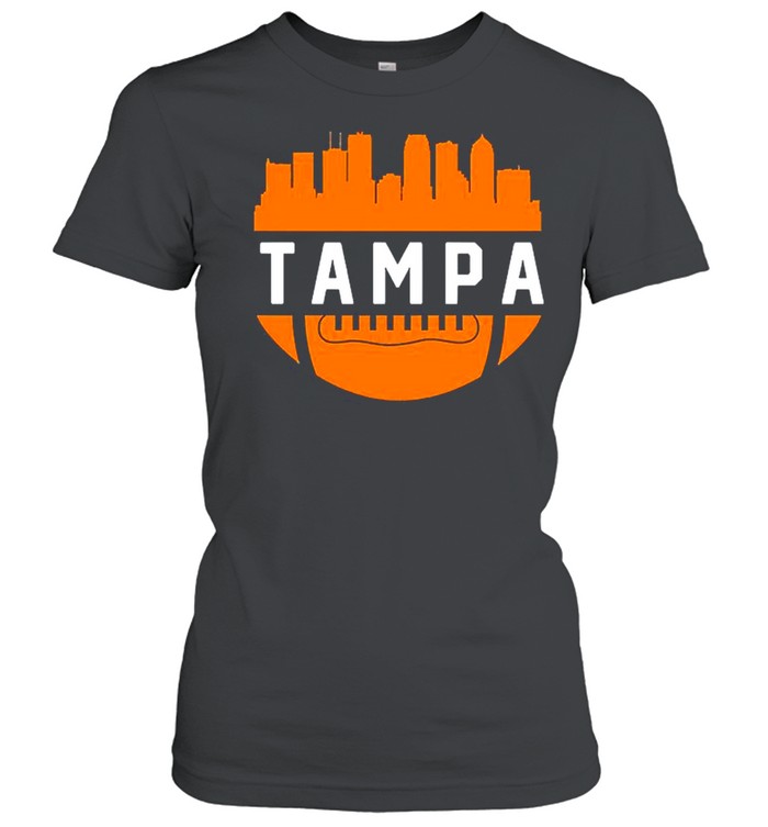Vintage Tampa Bay Football City Skyline shirt Classic Women's T-shirt