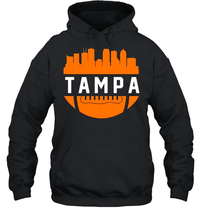 Vintage Tampa Bay Football City Skyline shirt Unisex Hoodie