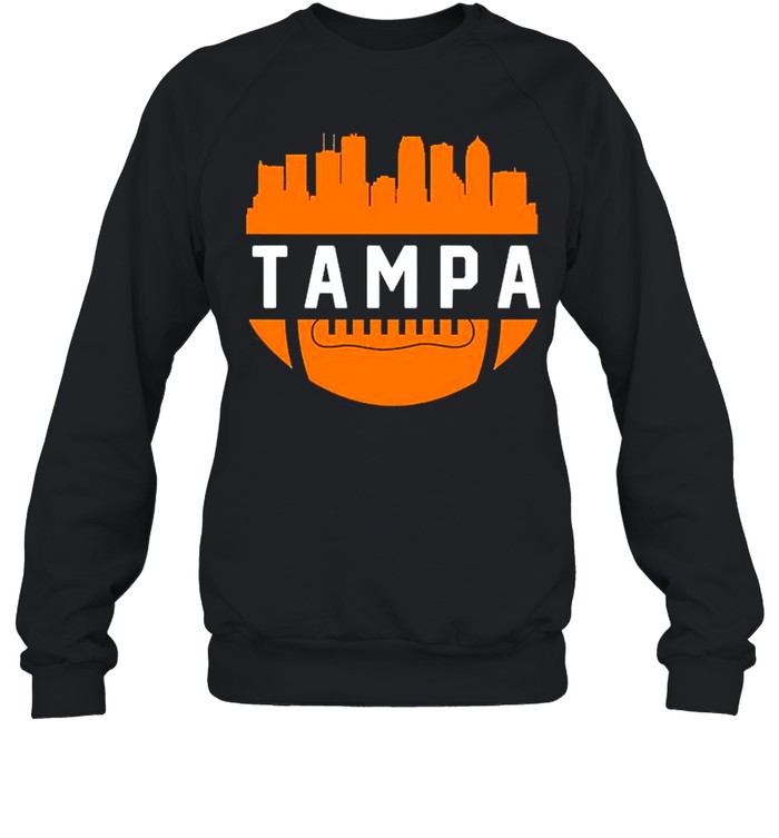 Vintage Tampa Bay Football City Skyline shirt Unisex Sweatshirt