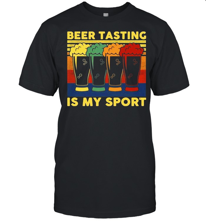 Beer Tasting Is My Sport Vintage shirt Classic Men's T-shirt