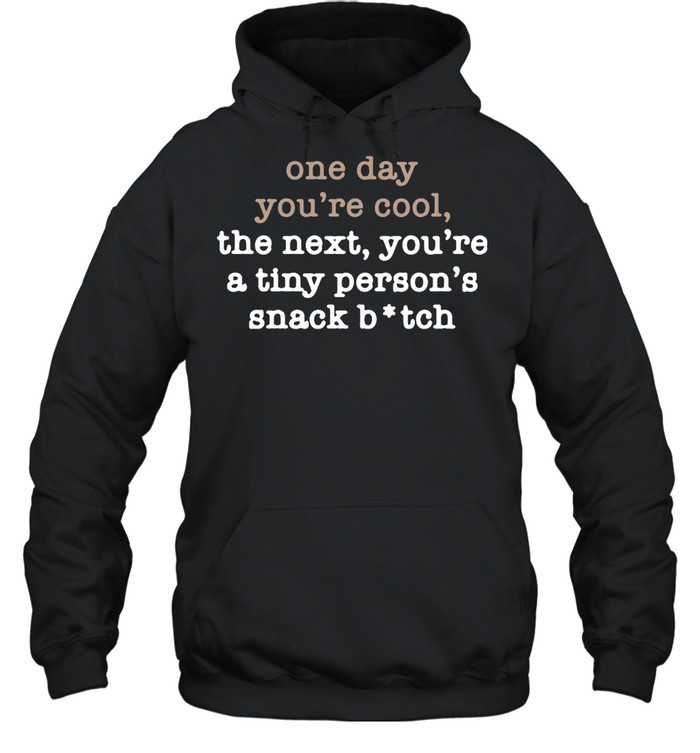 One Day You’re Cool The Next You’re A Tiny Person’s Snack Bitch shirt Unisex Hoodie