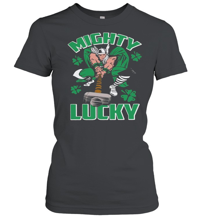 St Patrick’s Marvel Thor Mighty Lucky Funny shirt Classic Women's T-shirt