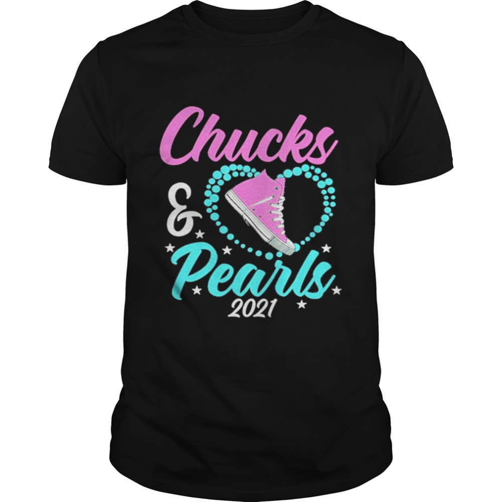 Chuckss ands Pearlss Blacks 2021s hearts shirts