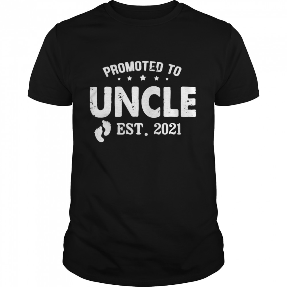 Promoted to uncle est 2021 shirts