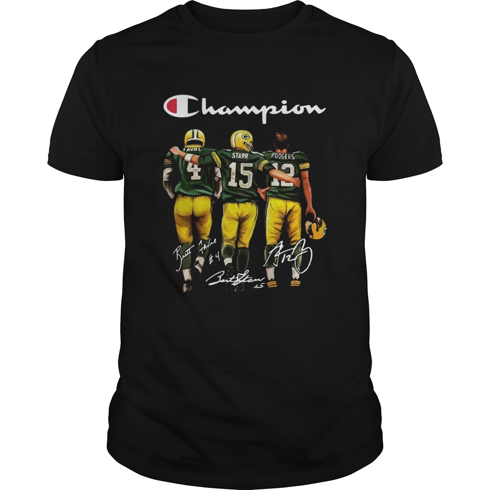 Champion Green Bay Packer Football Team shirts