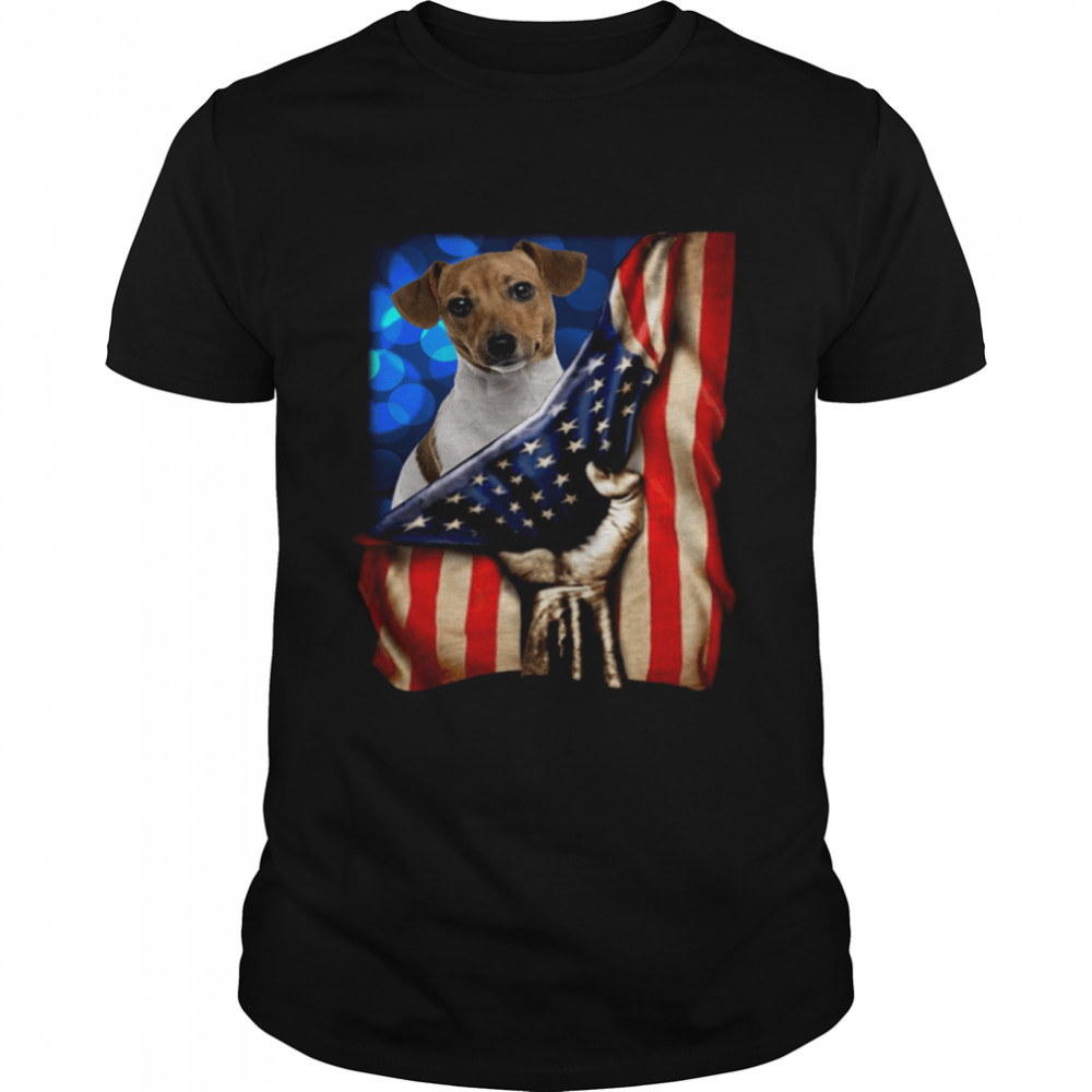 Jack Russell Terrier America 4th Of July Independence Day shirt Classic Men's