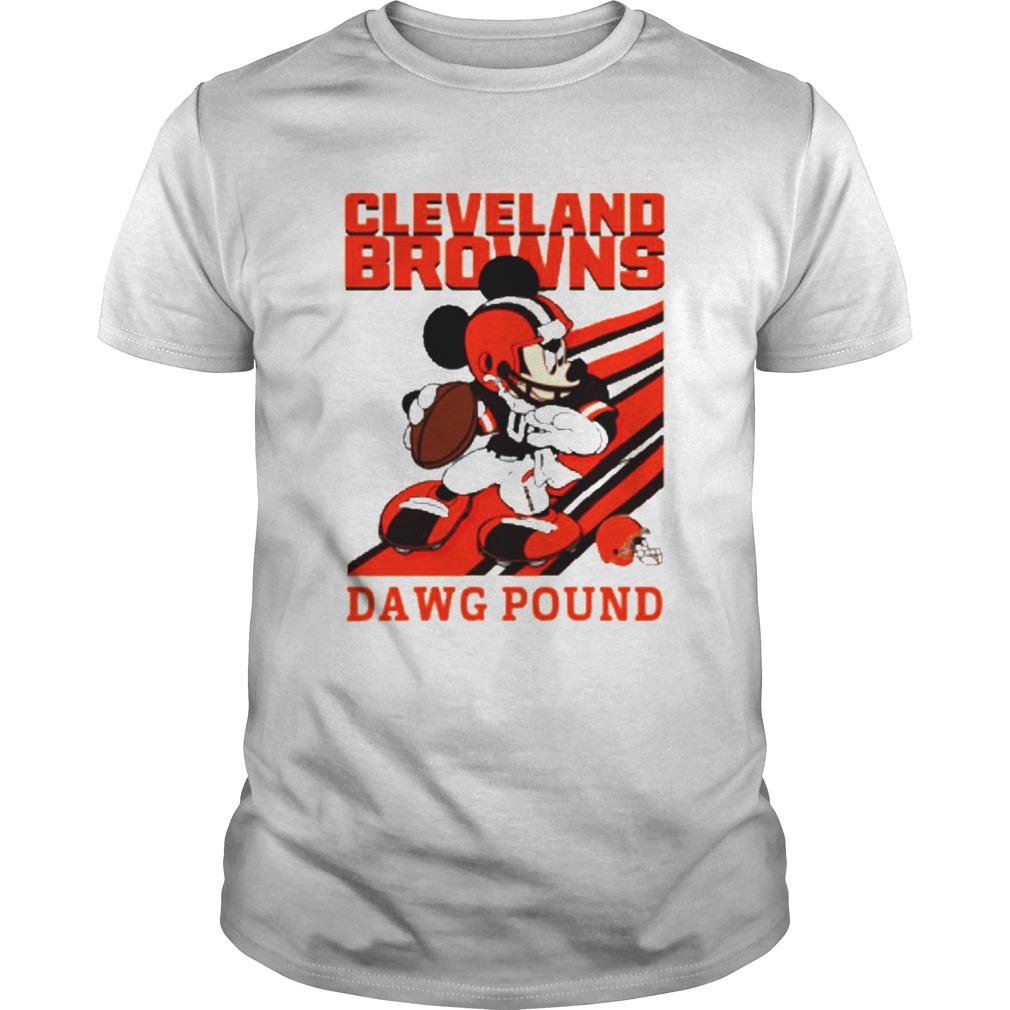 Mickey mouse cleveland browns dawg pound shirt