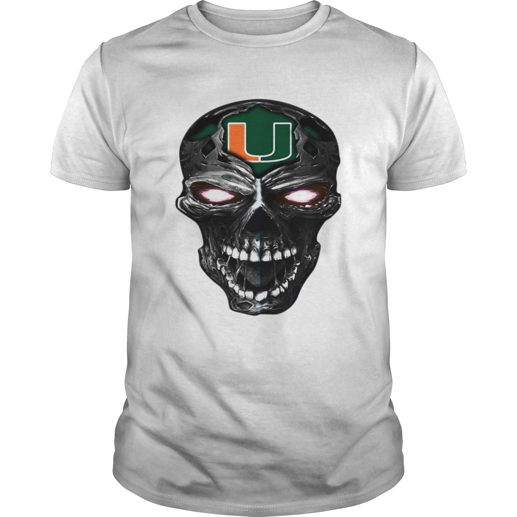Skull Miami Hurricanes Football shirt Classic Men's