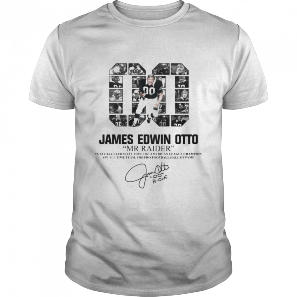 00 James Edwin Otto Mr Raider signature shirt