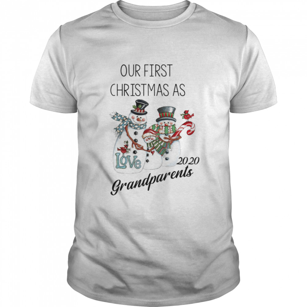 Snowmans Ours Firsts Christmass Loves 2020s Grandparentss shirts