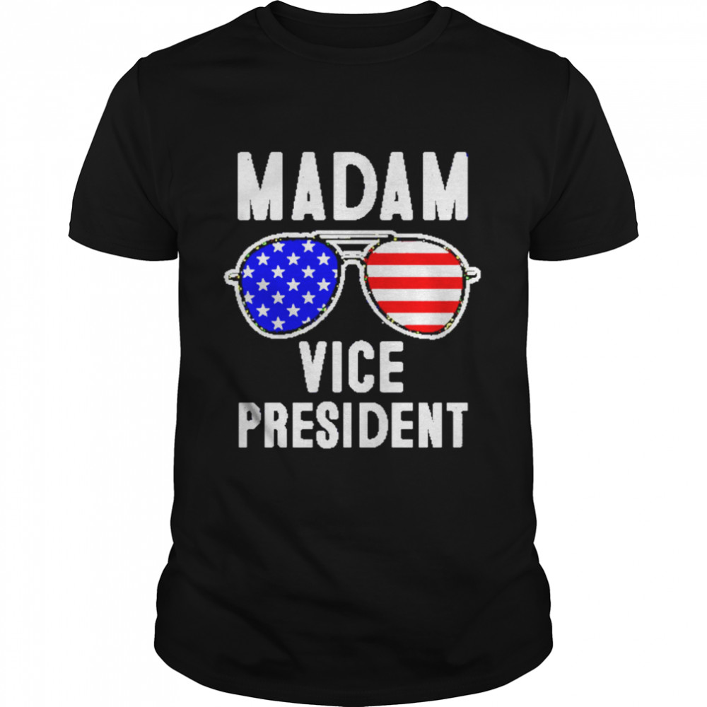 Madam Vice President Glasses American Flag shirt