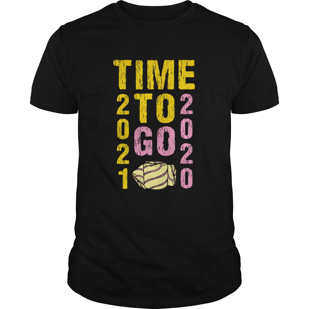 Time To Go 2020 Goodbye 2020 Hello 2021 Gold And Pink Toilet Paper shirt