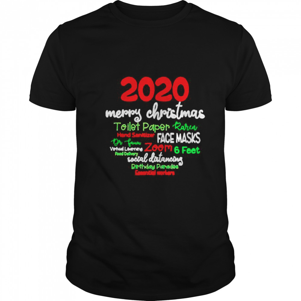 2020 Merry ChristmasToilet Paper Hand Sanitizer and face mask shirt Classic Men's