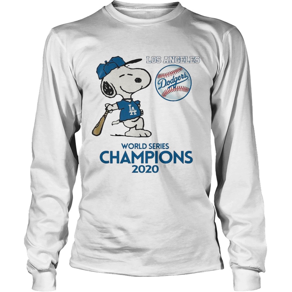 Snoopy Play Baseball Los Angeles Dodgers World Series Champions 2020 shirt