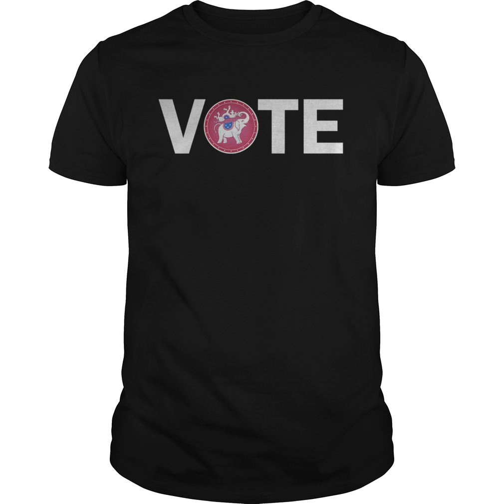 Vote republican elephant spins democratic donkey vote trump shirt