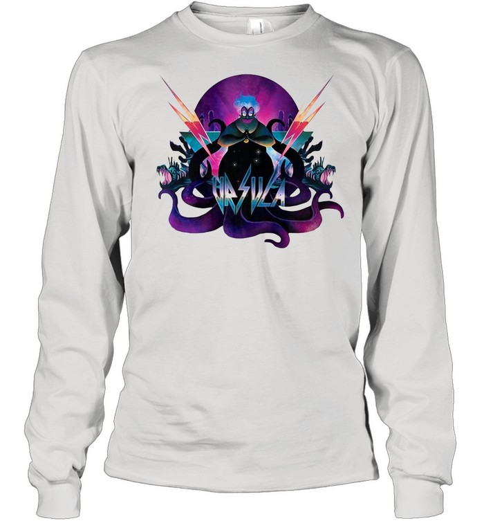 Disney Villains Ursula 90S Rock Band Neon shirt Long Sleeved T-shirt