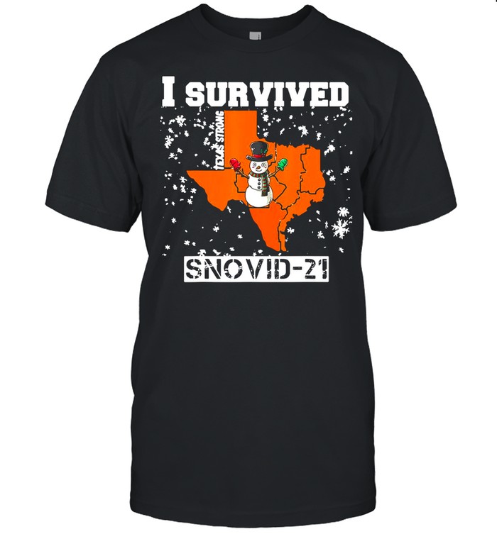 I Survived Snovid 2021 Texas Snowstorm shirt Classic Men's T-shirt