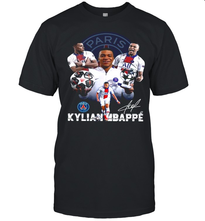 The Kylian Mbappe Paris Saint Germain Mvp For Uefa Champions League 2021 Signatures shirt Classic Men's T-shirt