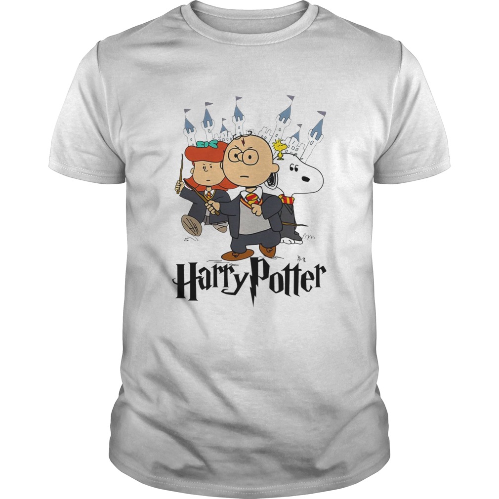 Haringen web samenvoegen Snoopy Charlie Brown Lucy van Pelt Harry Potter shirt - Heaven Shirt