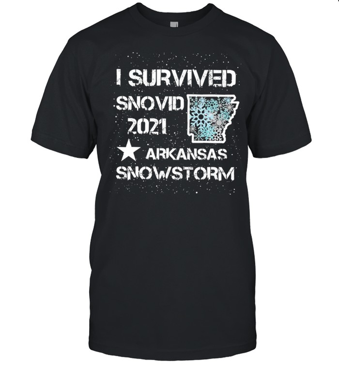 I Survived Snovid 2021 Arkansas Snowstorm shirt Classic Men's T-shirt