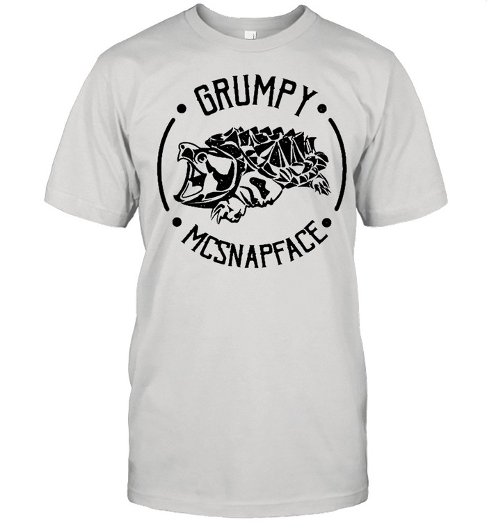 Grumpy Mcsnapface Funny Animal Snapping Turtle Shirt