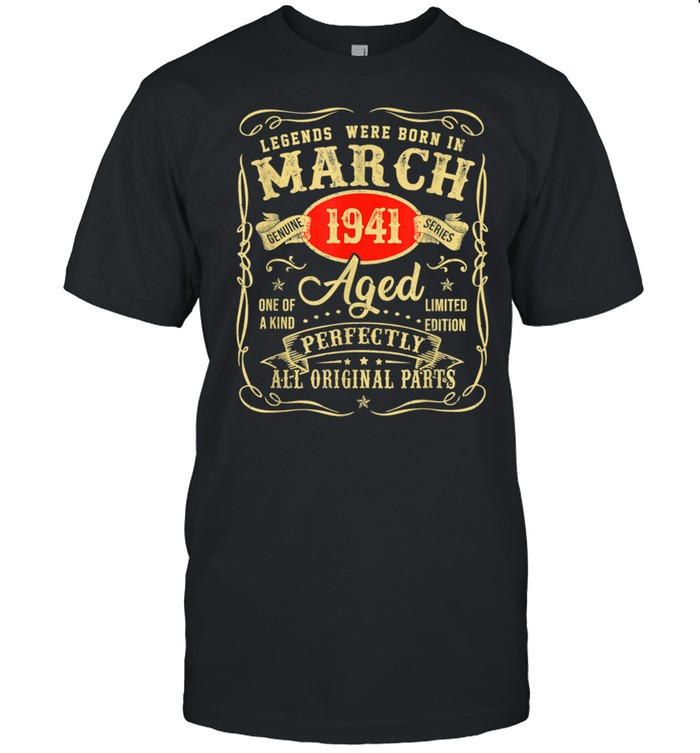 Legends Were Born In March 1941 80Th Birthday shirt Classic Men's T-shirt