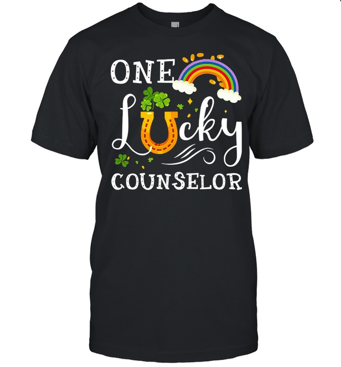 St Patricks’s Day One Lucky Kinder Garten Counselor Shamrock T-shirts