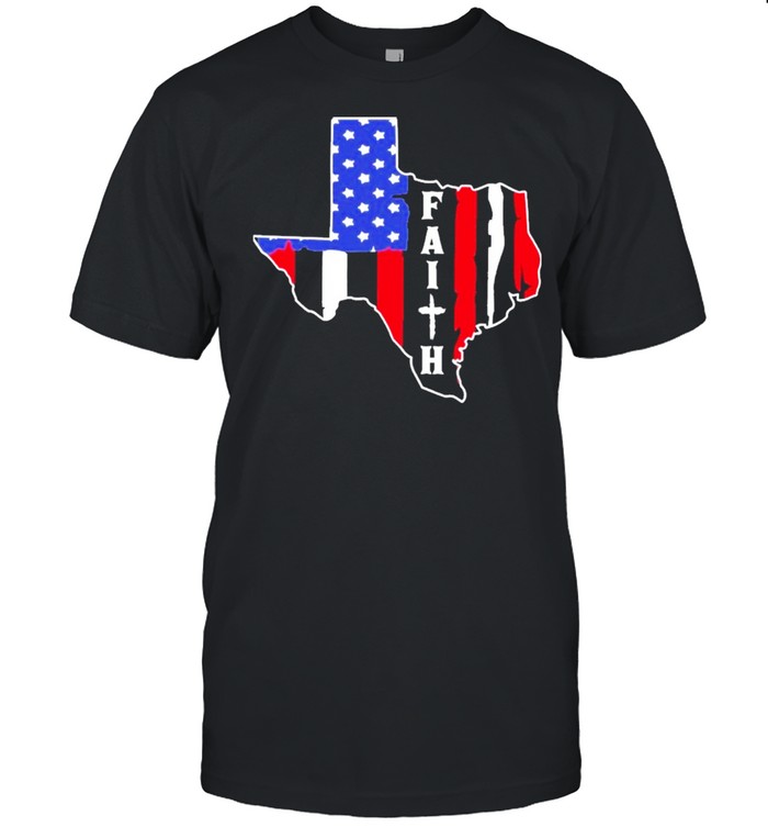 Texas faith American flag shirts
