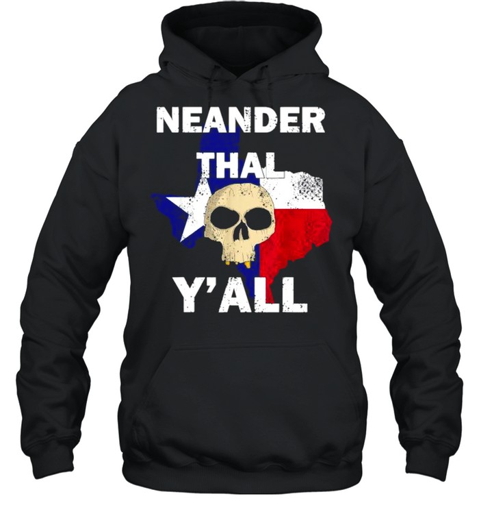 Texas Neanderthal Distressed Y’all  Unisex Hoodie