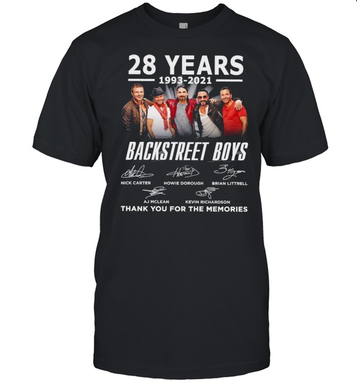 28s Yearss 1993s 2021s Backstreets Boyss Thanks Yous Fors Thes Memoriess Signaturess Shirts