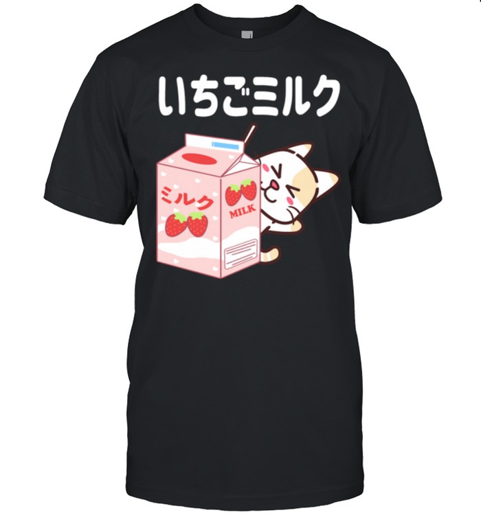 Cat Japanese Kawaii Strawberry Milk shirts