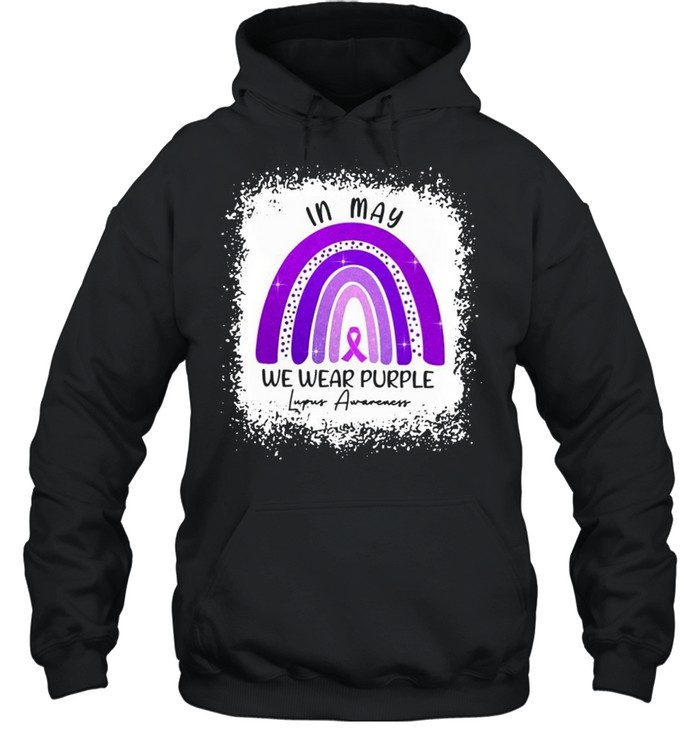In May We Wear Purple Lupus Awareness shirt Unisex Hoodie