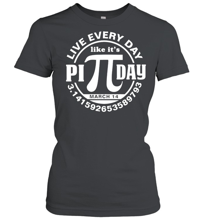 Live every day like its Pi day shirt Classic Women's T-shirt