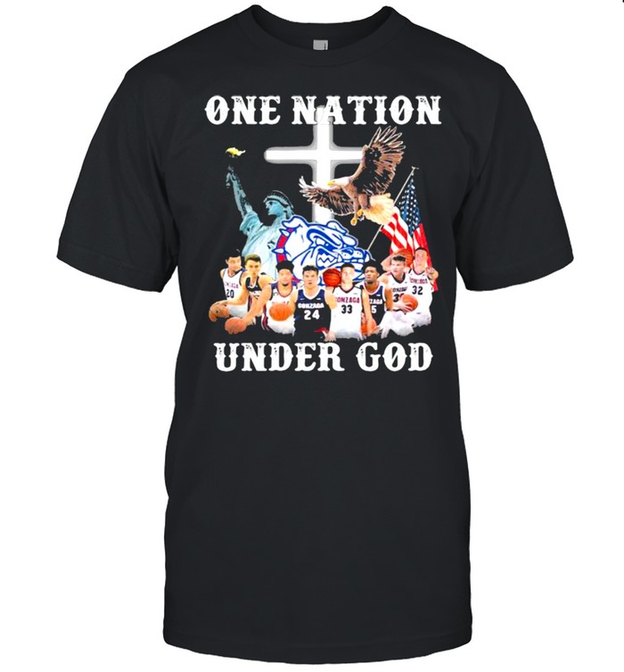 One Nation Under God Gonzaga Bulldogs Undefeated Basketball Shirts