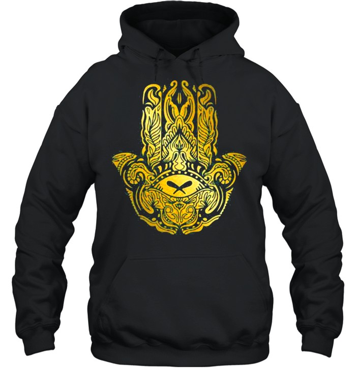 Symbol Golden Hamsa shirt Unisex Hoodie