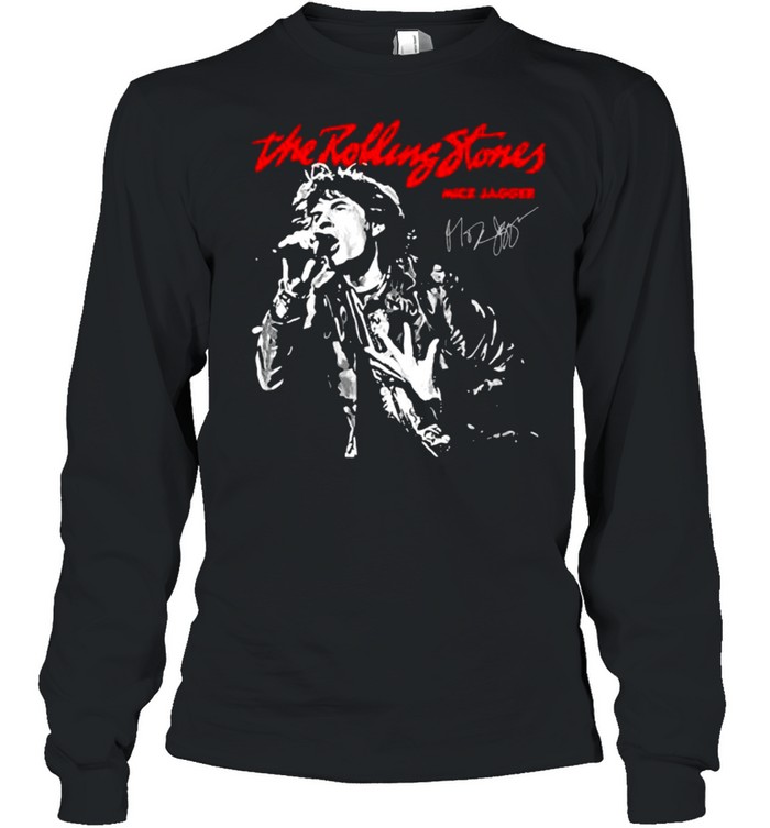 The Rolling Stones Mick Jagger Signature Long Sleeved T-shirt
