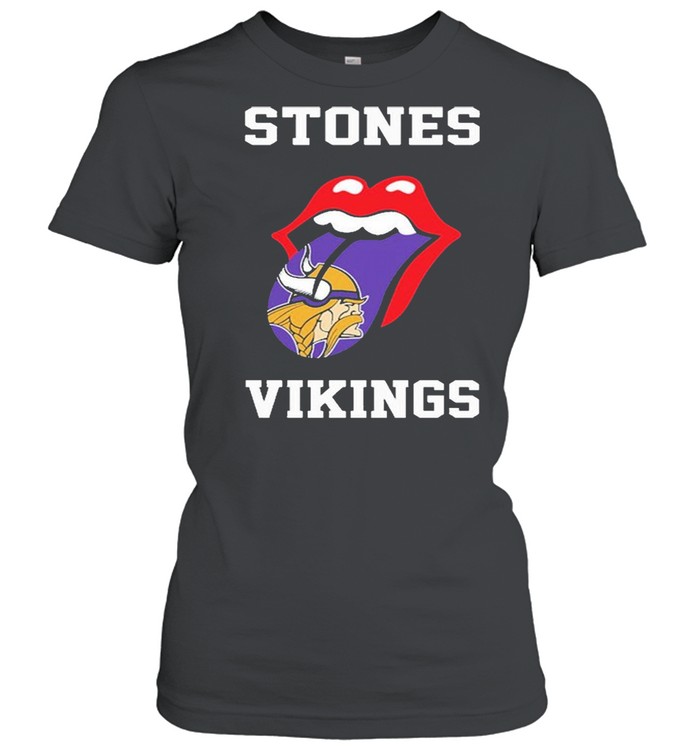 The Rolling Stones Minnesota Vikings 2021 shirt Classic Women's T-shirt