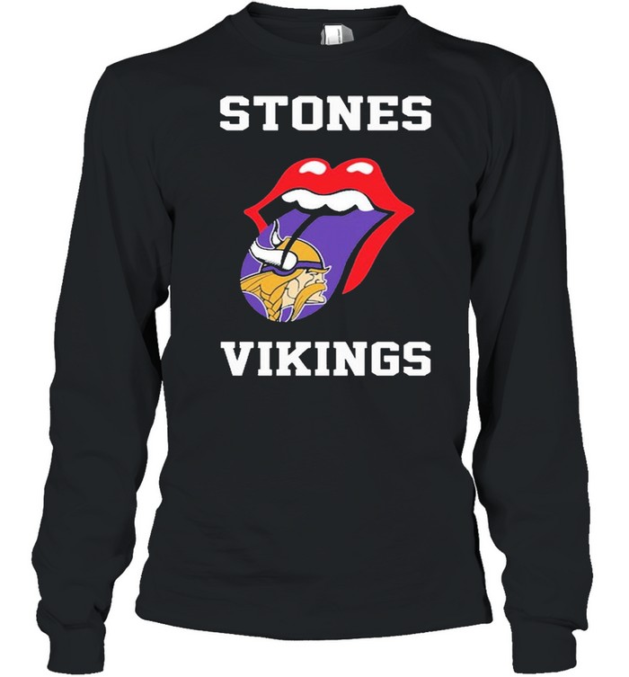 The Rolling Stones Minnesota Vikings 2021 shirt Long Sleeved T-shirt