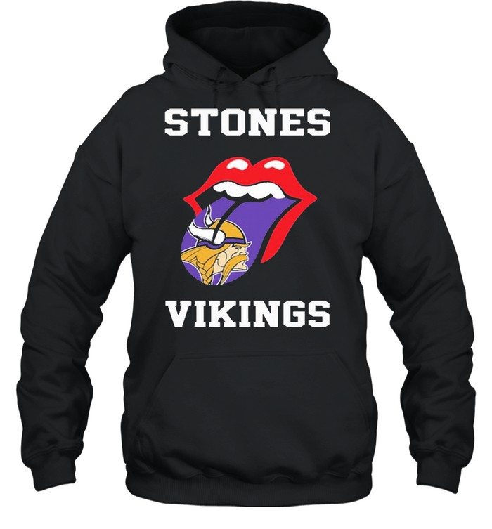 The Rolling Stones Minnesota Vikings 2021 shirt Unisex Hoodie