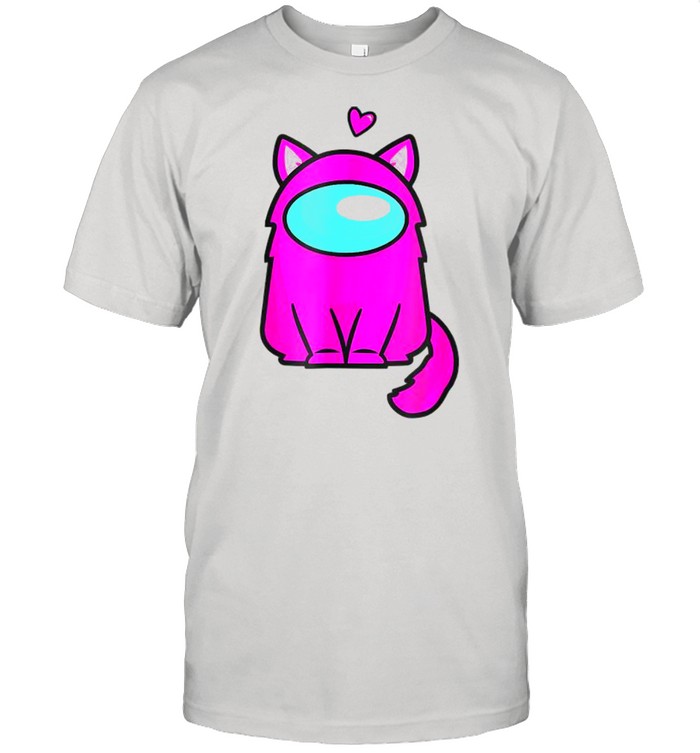 Cute Cat Astronaut A.Mong Me Or Us Nerdy Girl Gamer Shirt