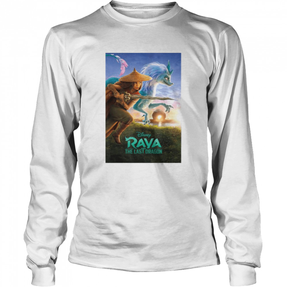 Disney Raya and the Last Dragon Movie Poster Langarmshirt 