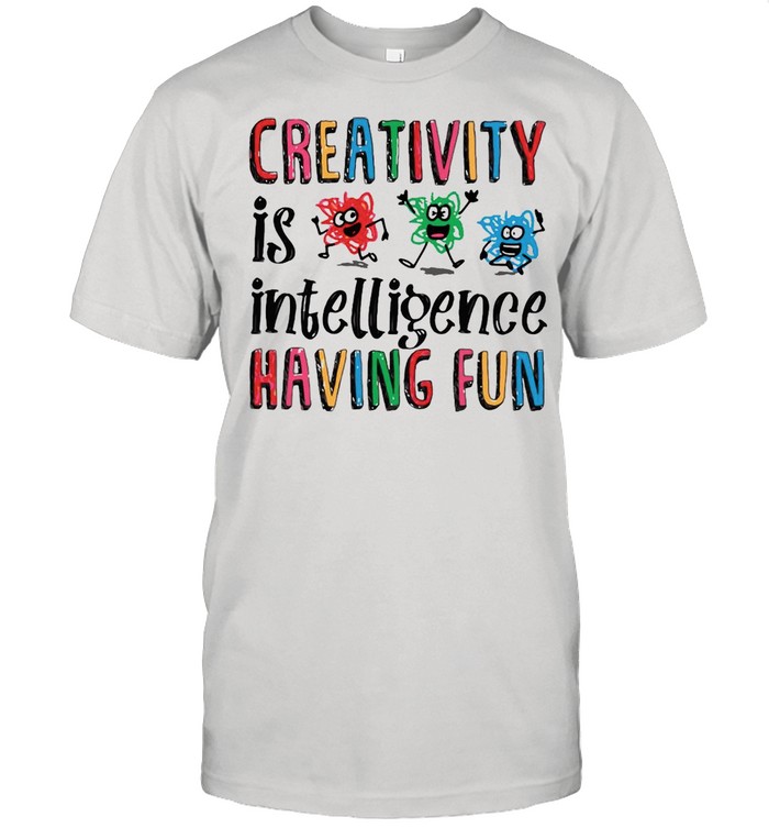 Scribble Day Creativity Is Intelligence Having Fun Scribble Day T-shirt Classic Men's T-shirt