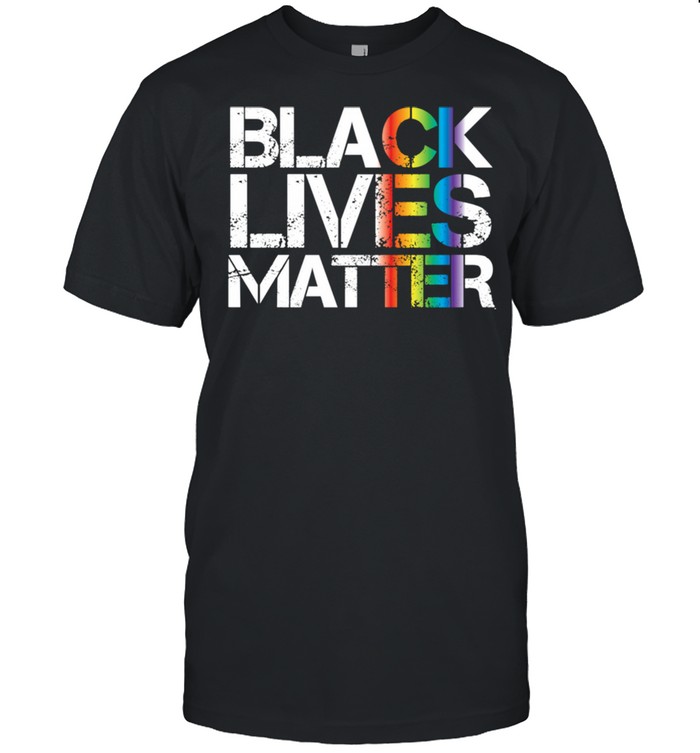 Black Lives Matter LGBT Rainbow Version Gay Pride BLM shirt Classic Men's T-shirt
