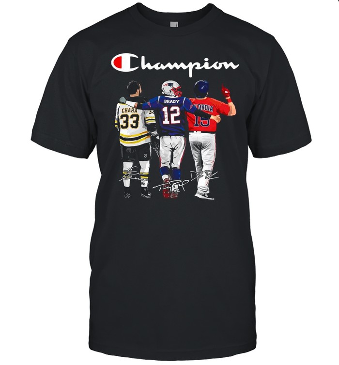 Thes Champions Withs 33s Charas 12s Bradys Ands 15s Pedroias Signaturess shirts