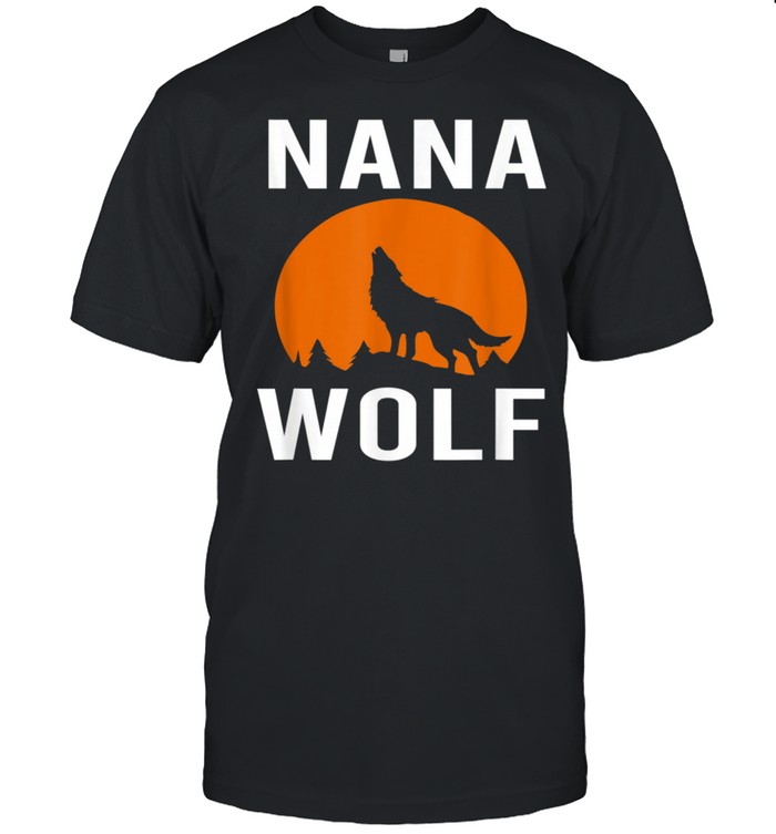 Wolves With Moon Family Matching Nana Wolf shirts