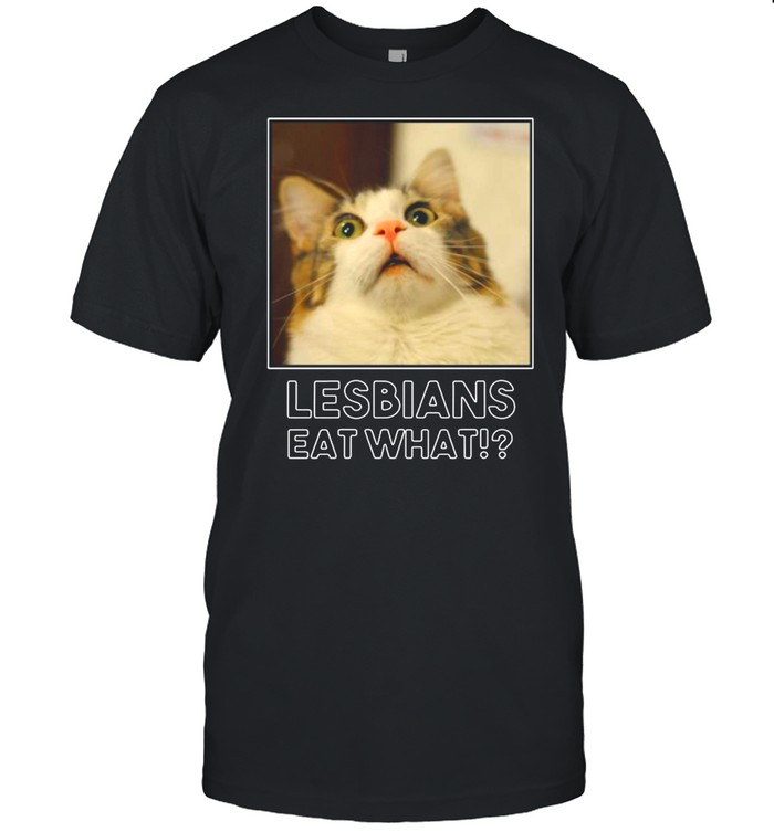 Lesbians Eat What Cat shirt Classic Men's T-shirt