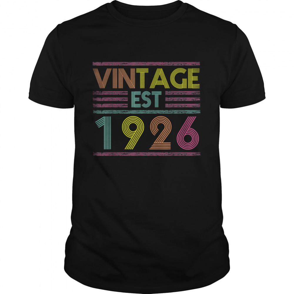 95th Birthday Retro Vintage 1926 95th Years Old shirt Classic Men's T-shirt