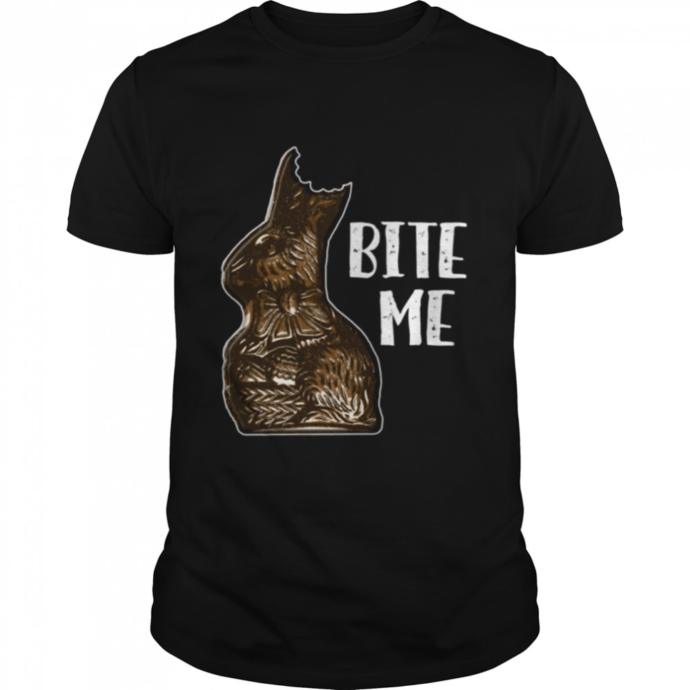 Bite Me Easter Candy Chocolate Bunny shirt Classic Men's T-shirt